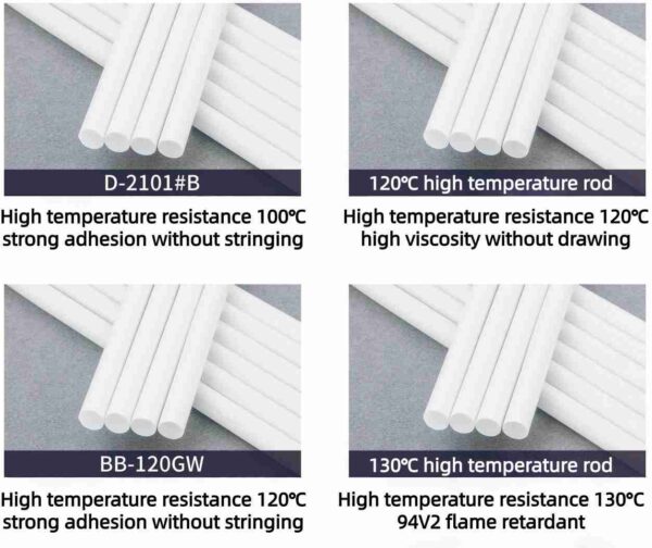 120℃ High Temperature Resistant Hot Melt Glue Stick